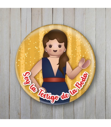CHAPA "TESTIGO CHICA" (Playmobil)