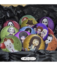 PACK CHAPAS "HALLOWEEN DE PELÍCULA"