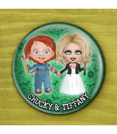 CHAPA HALLOWEEN "CHUCKY Y TIFFANY"