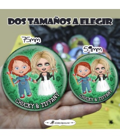 CHAPA HALLOWEEN "CHUCKY Y TIFFANY"