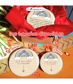 CHAPA "DILE QUE LE QUIERES" (pareja)