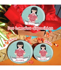 CHAPA REGALO "TE QUIERO" CON NOMBRE (chica)