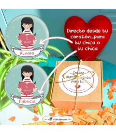 CHAPA REGALO "TE QUIERO" CON NOMBRE (chica)