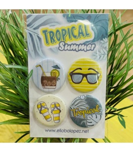 PACK CHAPITAS "TROPICAL SUMMER"