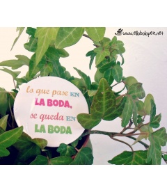 PACK 50 CHAPAS PARA BODAS 59mm "FRASES DIVERTIDAS 2"